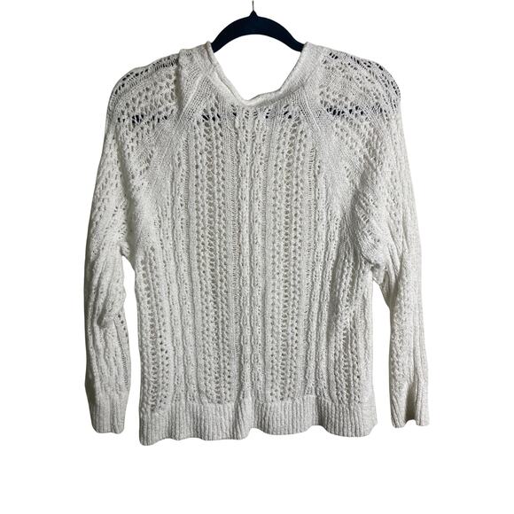 Lou & Grey White Crochet Sweater - Picture 2 of 5